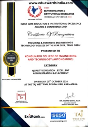 India Elite Education & Institutional Excellence Award 2024