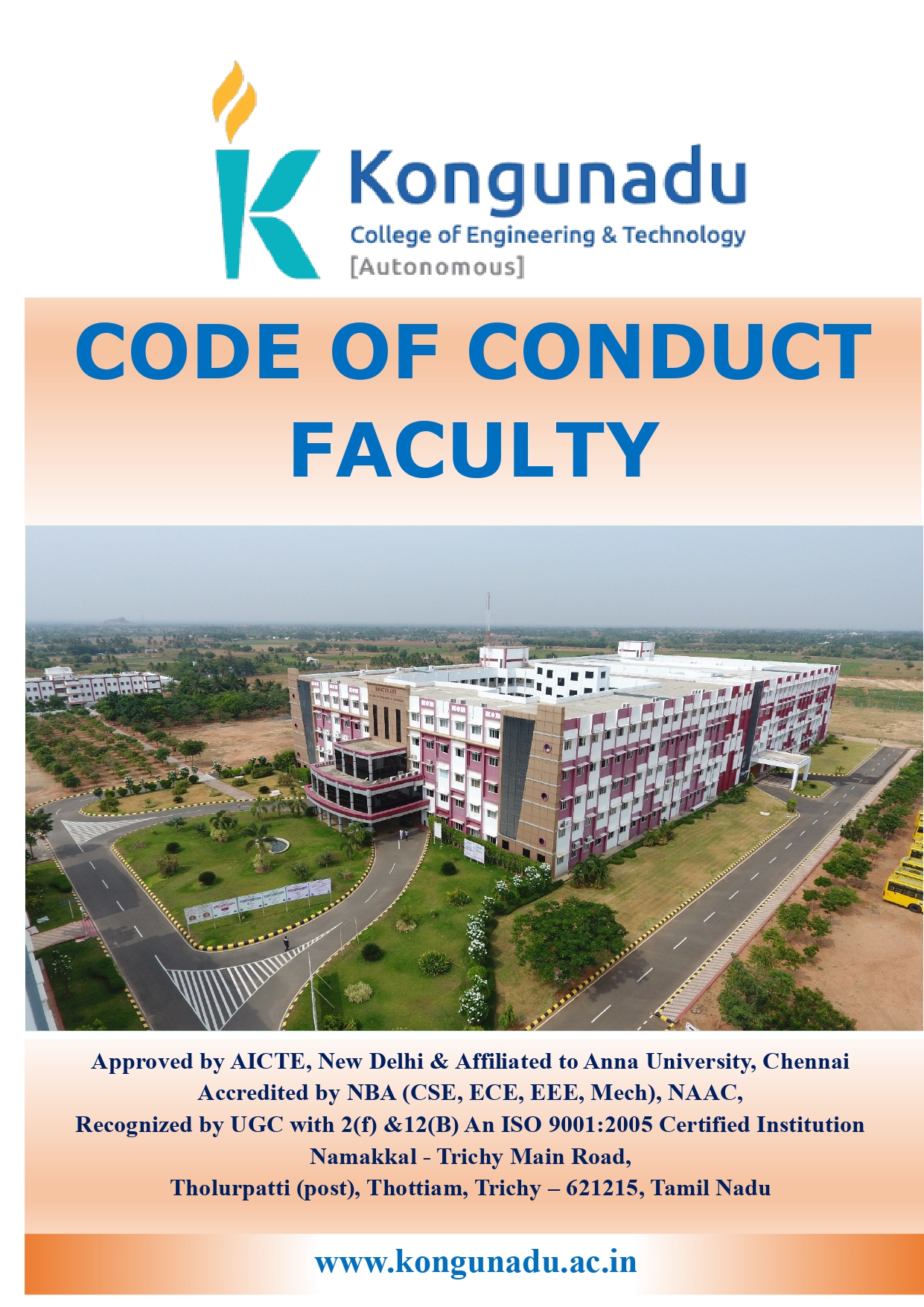 Code of Conduct – Faculty cover