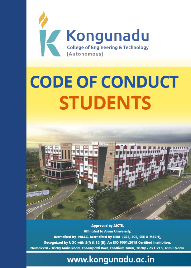 Code of Conduct – Students cover