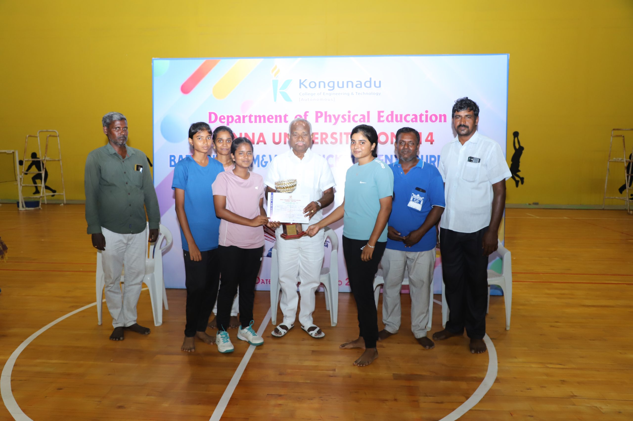 Anna University Zone 14 Badmintion Women Winner