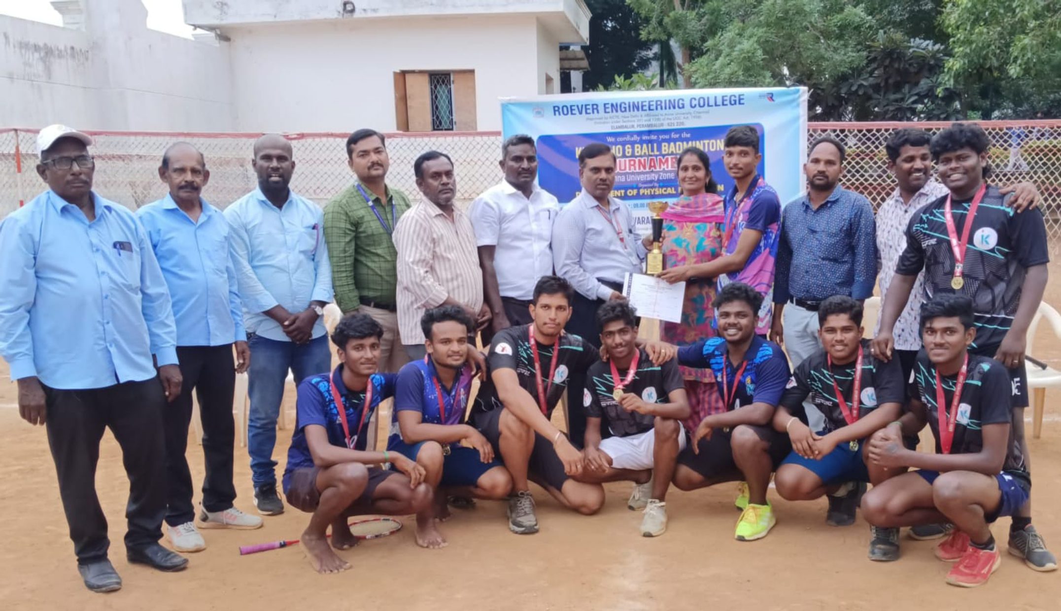 Anna University Zone 14 Ball Badmintion Men Winner