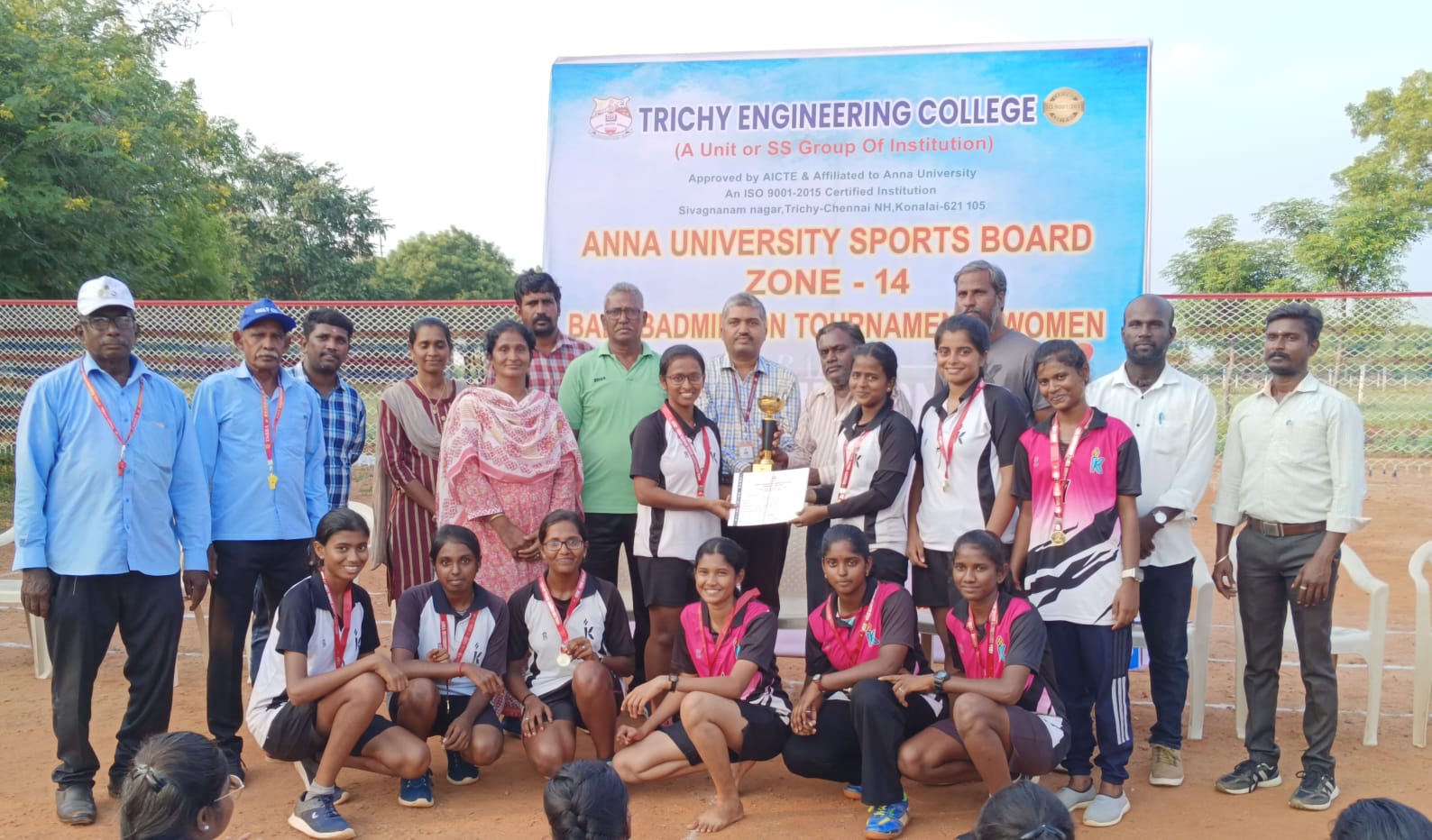 Anna University Zone 14 Ball Badmintion Women Winner
