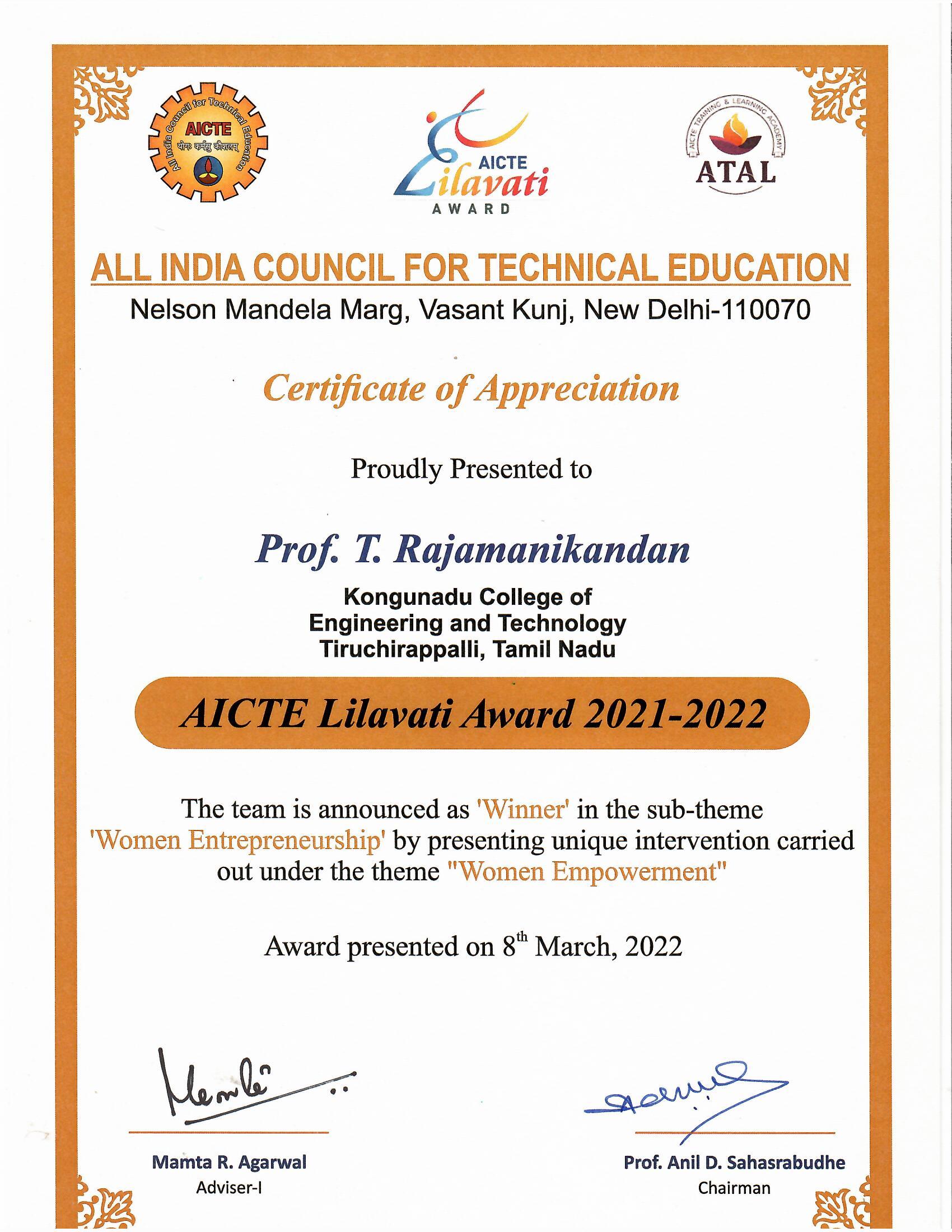 Rajamanikandan Lilavati