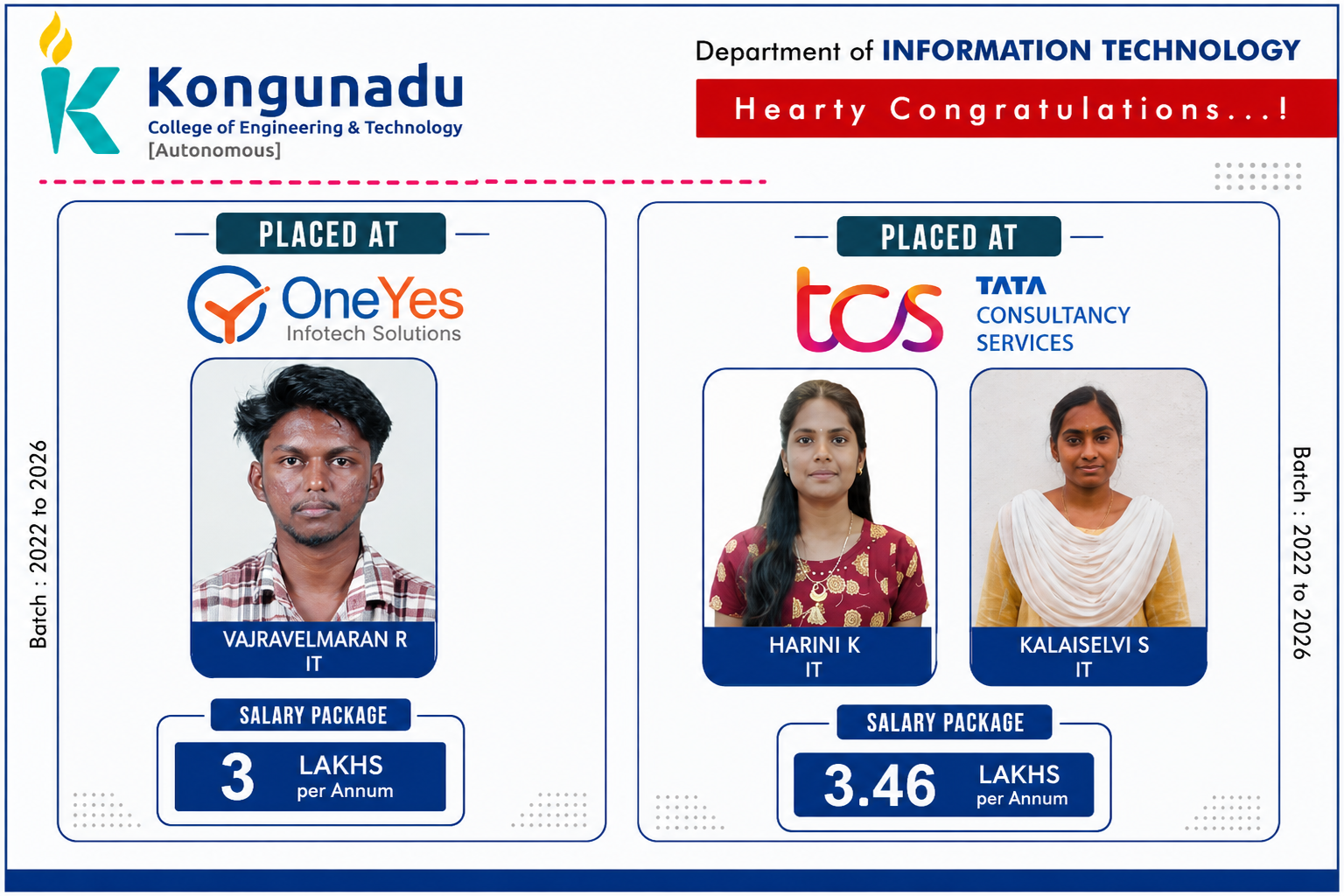 ONE YES TCS